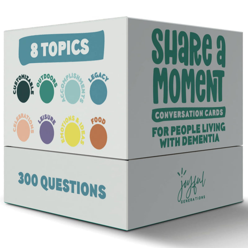 Share a Moment Conversation Cards | Dementia Activities for Seniors | Alzheimer‚Äôs & Dementia Conversation Cards | Great for Individuals Living with Dementia, Families and Caregivers - BeesActive Australia