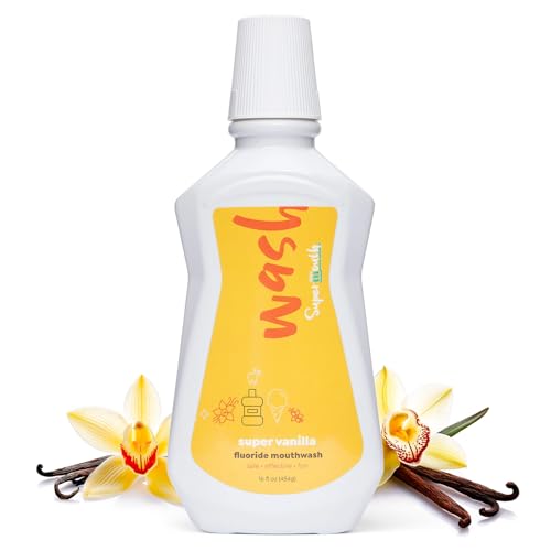 SuperMouth Nano Hydroxyapatite Fluoride Mouthwash, Vanilla