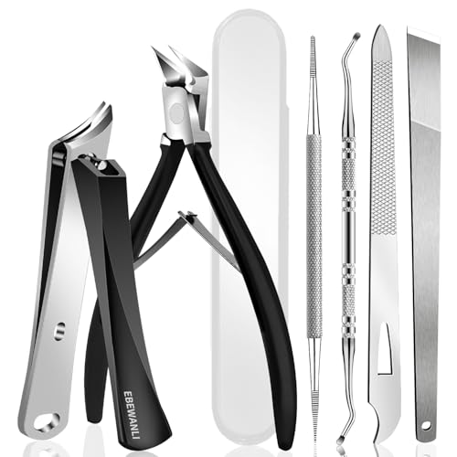 EBEWANLI Ingrown Toenail Removal Kit, 6-Piece Black-6pcs