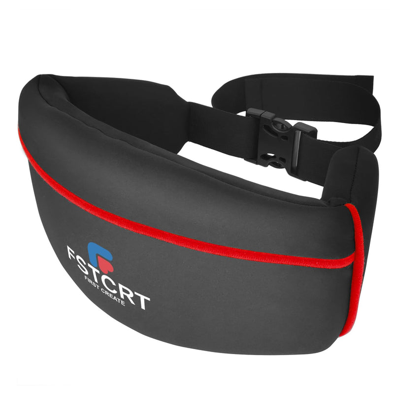 Swim Belt, Flotation Belt, Water Aerobics Belt, Swimming Belts for Adults, Pool Exercise Equipment for Adults and Children, Water Aerobic Equipment, Aqua Jogging Black+Red Medium - BeesActive Australia