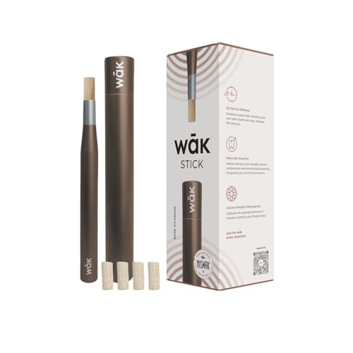 Stick, Natural Oral Wellness, Pure Miswak, Freshens Breath, Whitens Teeth, Enhances Focus, Promotes Good Habits, Brings Calm, Eco-Friendly, Stylish, Portable (Clay Brown, Regular)