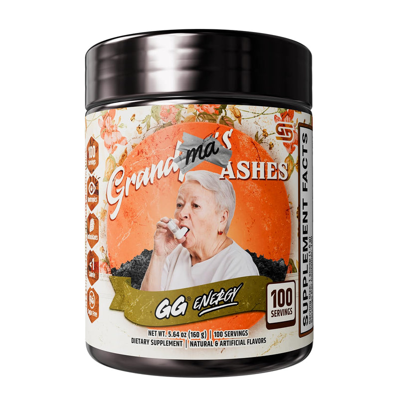 Gamer Supps GG Energy - Grandma's Ashes by Goons (100 Servings) - Keto Friendly Gaming Energy and Nootropic Blend, Sugar Free + Caffeine + Vitamins + Immune Support, Powder Drink 5.64 Ounce (Pack of 1)