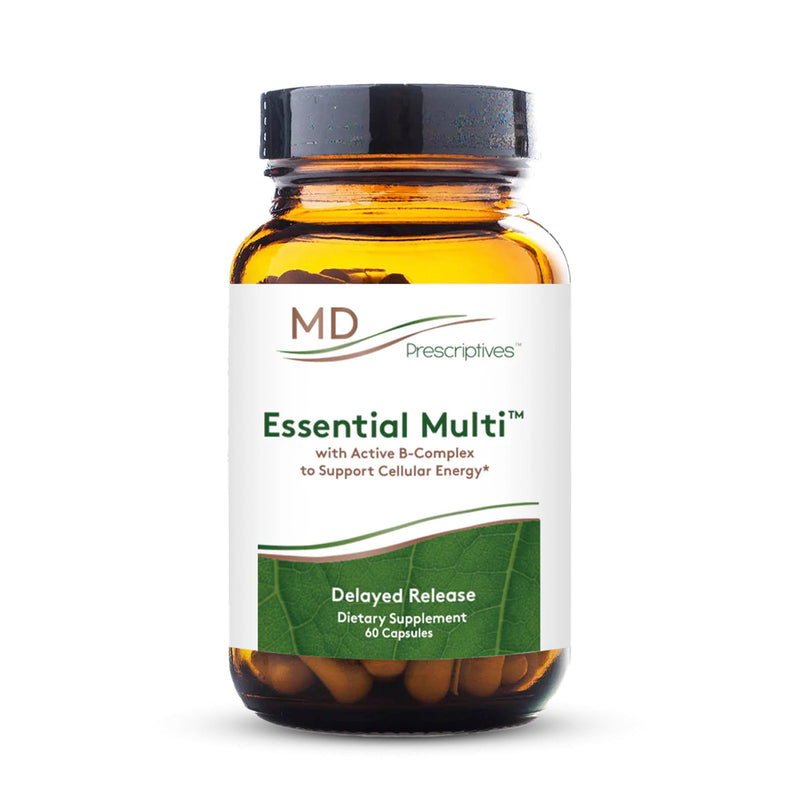 MD Prescriptives - Essential Multi (Delayed Release) - Multivitamin Mineral Complex Supplement for Enhanced Hormone Support - 60 Capsules 60 Count (Pack of 1)