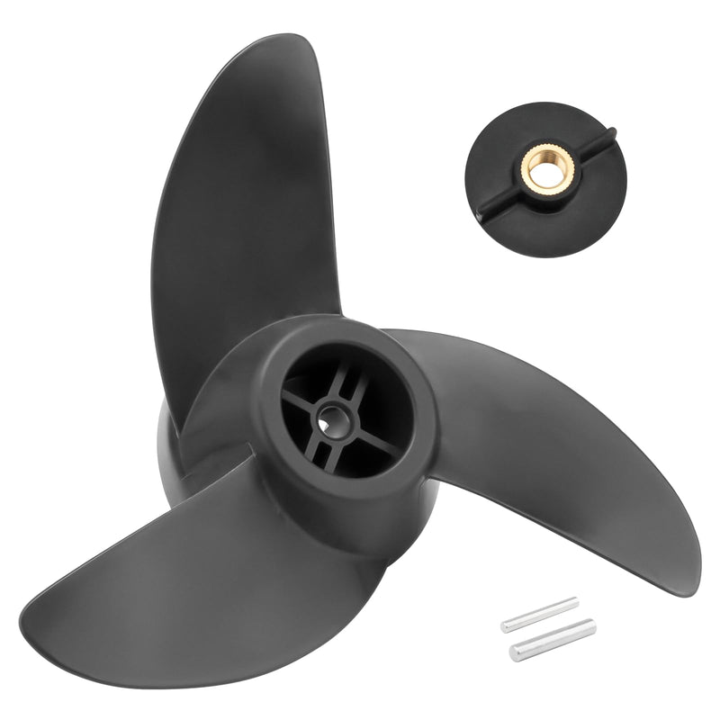 For MotorGuide Propeller 3 Blade Machete Compatible with MotorGuide 3.5" Motor Diameters, Machete III Black 3-Blade Prop Replacement Fit for MotorGuide R3 55lb,W55,Xi5 36v,75 Wireless Trolling Motor