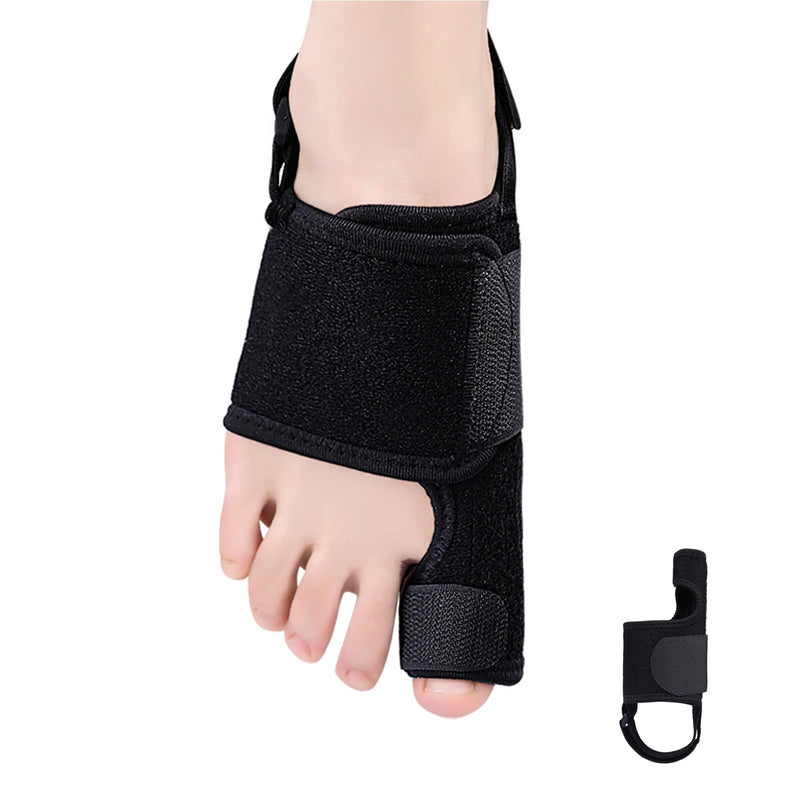 Toe Brace - Big Toe Taping Splint Straightener Wrap with Support Straps for Sprains and Hallux Rigidus Relief (Right) Right