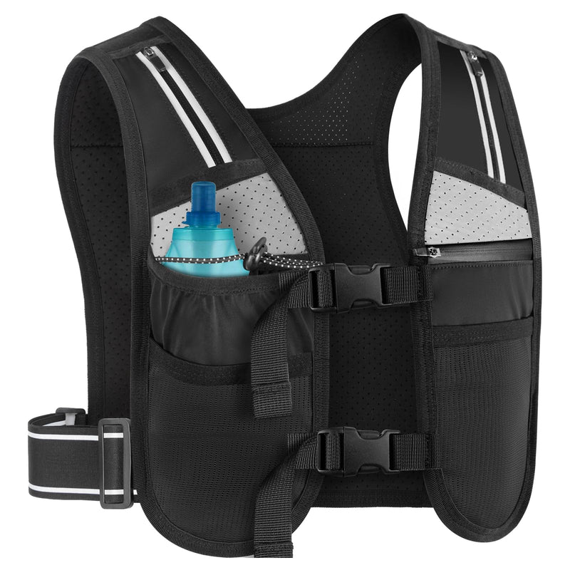 HUANLANG Running Vest for Women Men,Lightweight Hydration Runners Vest Breathable Reflective Hydration Pack for Marathon Hiking Running Trail - BeesActive Australia