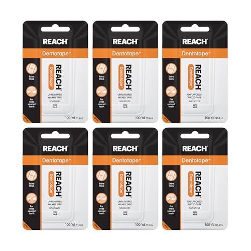 Reach Dental Floss Bundle - Unflavored 100 YD 6pk & Mint Flavored 55 YD 6 Count