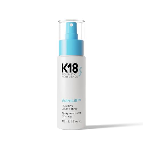 K18 AstroLift™ Reparative Volume Spray, 2-Day Hair Thickening + Hold For Thin, Fine, Fragile Hair, Non-Sticky, Non-Crunchy, Humidity-Resistant Volumizing Spray 4 Fl Oz