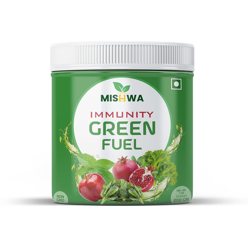 Immunity Boost Green Powder Helps Support Detoxification and Clean Energy Freeze Dried Blend with Apple Celery, Spinach, Mint & Pomegranate 200g 1