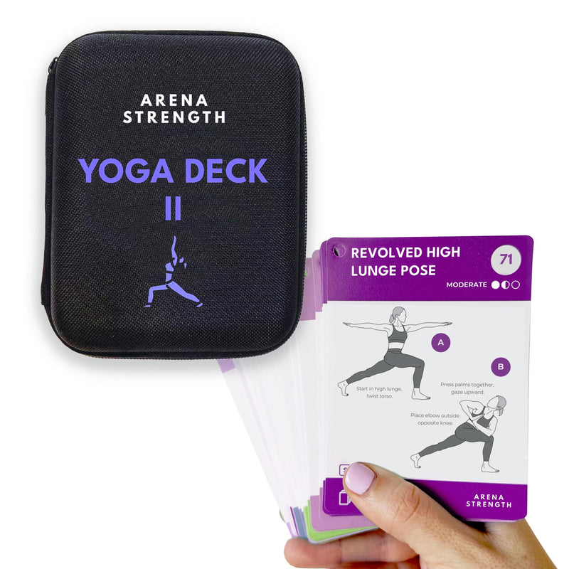 Arena Strength Yoga Asana Cards | Yoga Card Deck II | Yoga Workout Cards | Yoga Pose Cards | Yoga Teaching Accessories | Yoga Accessories