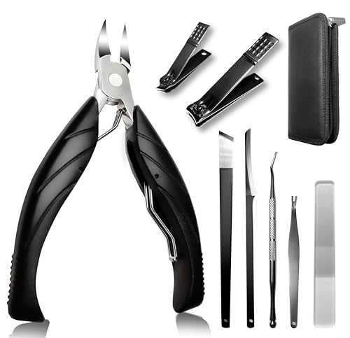Fingernail & Toenail Clippers Set,Wide-Opening Large Toenail Clippers,Splash-Proof Fingernail Clippers for Men (Classic, Extra Large) Classic