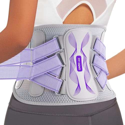 Fit Geno Back Brace for Lower Back Pain, Men & Women, Lumbar Support
