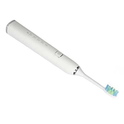 Electric Toothbrush Rechargeable 5 Modes IPX7 Powerful Motor for Adults Kids White