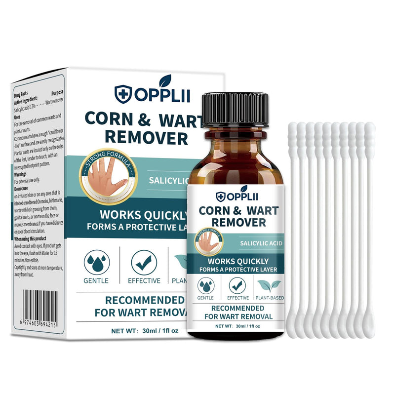 Wart Remover, Fast-Acting Removal for Men and Women,Strongest Wart Removal for Toes Feet - Exclusive Formula 17% Salicylic Acid Freeze Off for Plantar,Common, Flat Wart, 30ml - BeesActive Australia
