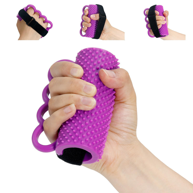 Hand Therapy Grip Ball for Hand Contracture & Stroke Arthritis Recovery - Exercise Strengthener for Weak Hands, Carpal Tunnel, Rehabilitation, Post-Surgery, Soft Squeeze Stress Relief Ball for Seniors 1PC - BeesActive Australia