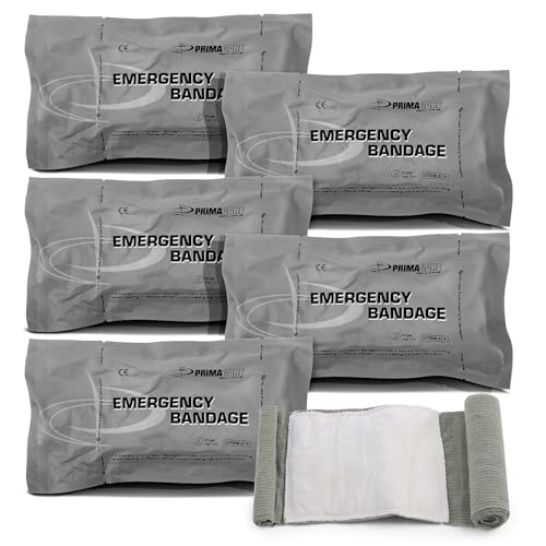 Primacare WB-7706 Israeli Bandage, 6 Inch Emergency IFAK Dressing, 5 Pack