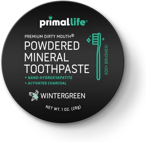 Dirty Mouth Organic Toothpowder (1 Ounce (Pack of 1), Charcoal Wintergreen) 1 Ounce (Pack of 1)