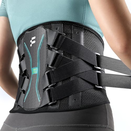 Back Brace for Women Men for All-day Wear & Support, Enhanced Back Support Black XL