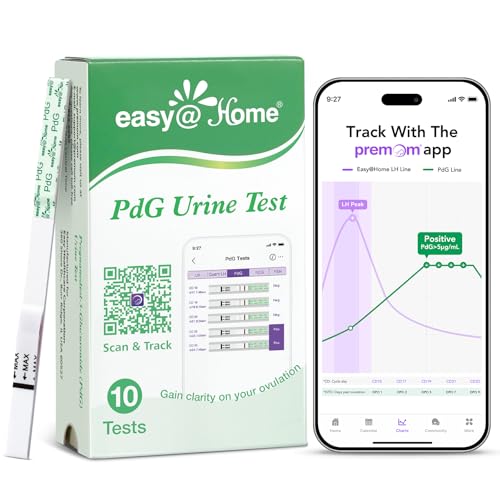 Easy@Home PdG Test Strips: 10-Pack Progesterone Urine Tests 10 Count (Pack of 1)