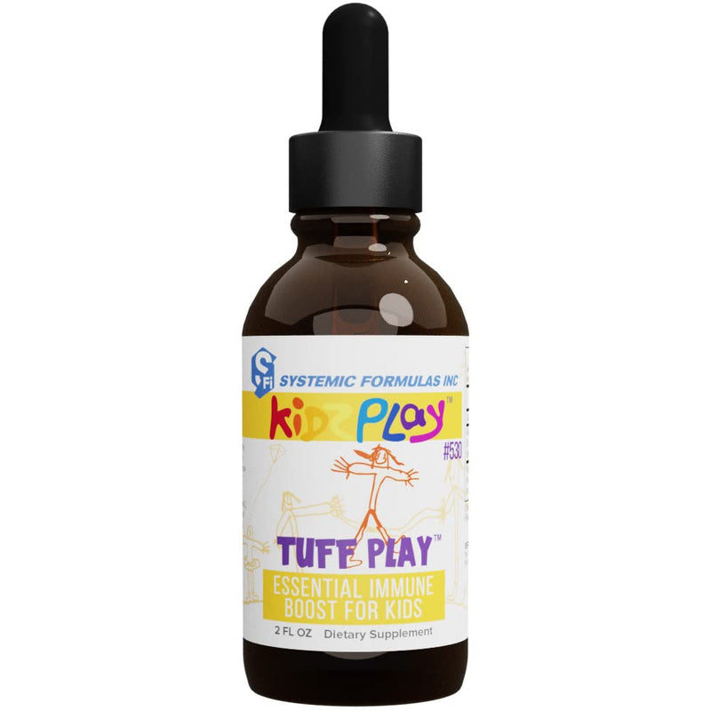 Systemic Formulas Tuff Play Kids Immune Support Supplement, 2 Fl Oz, with Vitamins C, D3 and Zinc #530