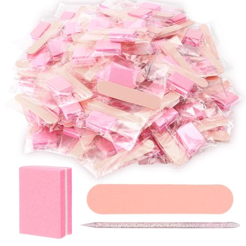 40 Sets Pink Professional Manicure Press On Nail Tool Kit