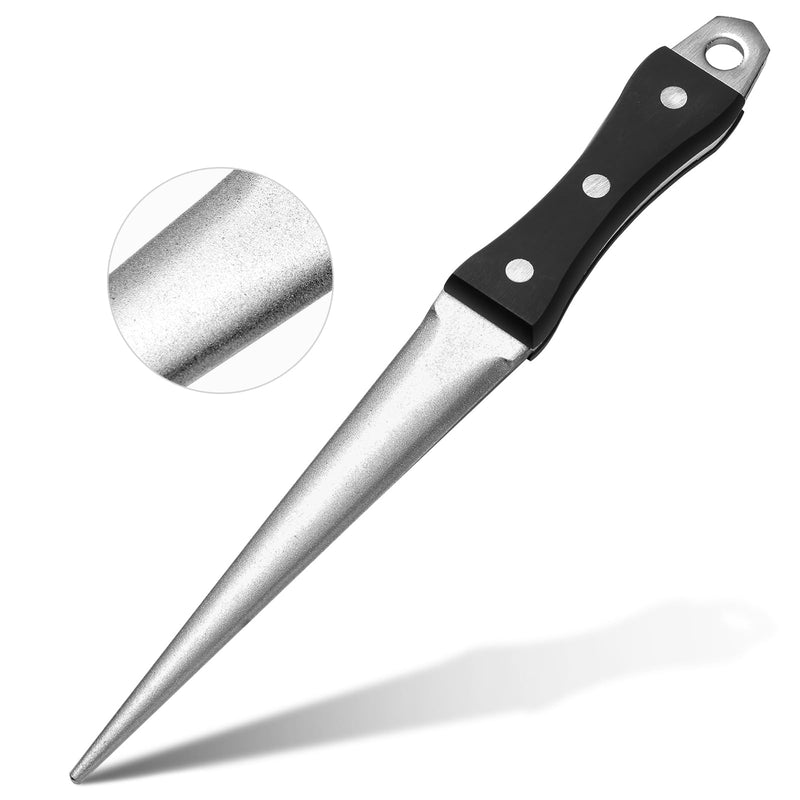 Hoof Knife Sharpener,10 Inch Farrier Tool,Honing Rod with Professional Ergonomic Solid Wood Handle for Hoof Knives and Most Kinds of Farm Knives