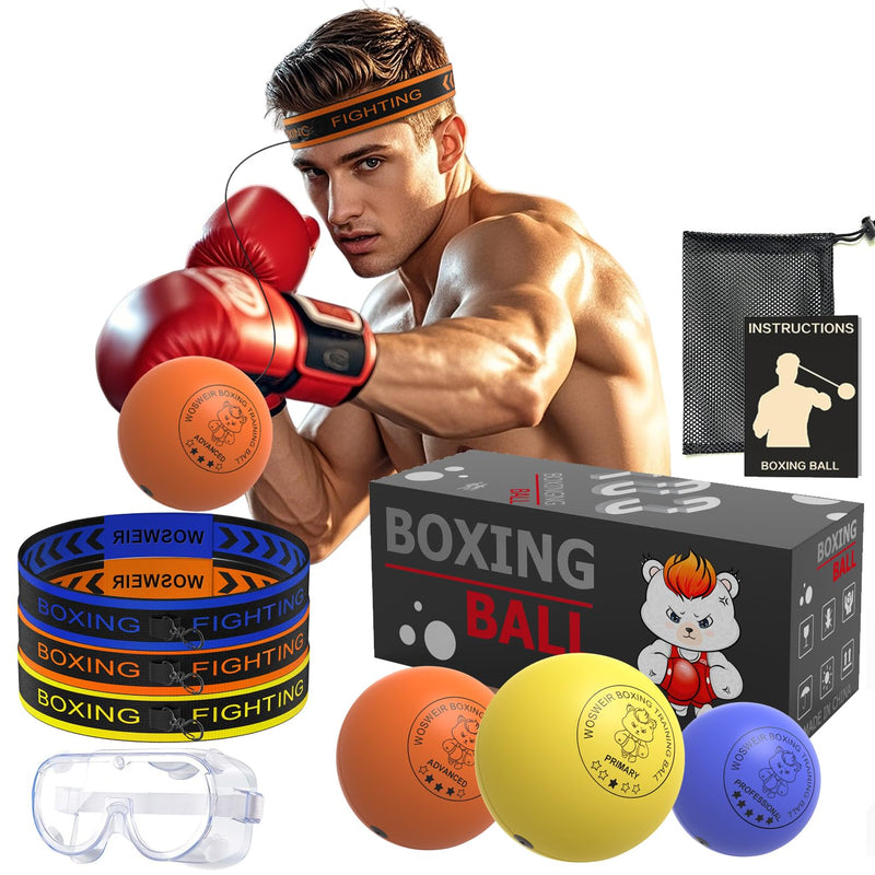 Boxing Reflex Ball - Improve Speed, Agility & Coordination - Perfect for Boxing Training & Fitness Workouts