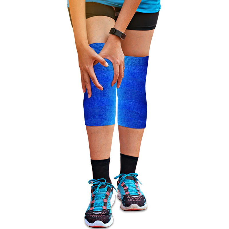Ice Tape, Self Sticking Bandage Wrap （No Refrigeration Needed）Ice Wrap Instant Cold Compress Compression Tape Wrap, Athletic Muscle Tape, Athletic Tape for Pain and Swelling: Blue - BeesActive Australia