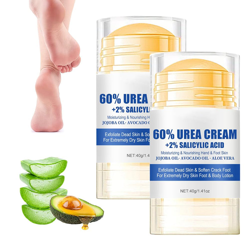 60% Urea Hydrating and Anti-Cracking Foot Cream, 2025 Upgraded Moisturising and Relieves Cracking and Dryness Foot Cream, Foot Lotion Heel Stick Repairs and Hydrates Dry and Cracked Feet and Hand (2) 2 - BeesActive Australia
