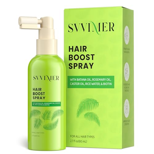 Svvimer Hair Boost Spray - with Rosemary Batana Oil Biotin for Hair Loss and Thinning - Thicker Fuller Longer - for Women and Men 2.7 Fl Oz (Pack of 1)" since unit on hand is Hair Boost Spray. 2.7 Count (Pack of 1)