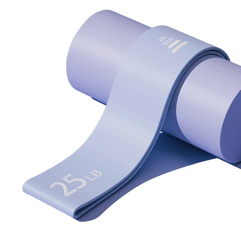 Resistance Bands for Leg Exercises, for Pilates, Yoga Fitness, Stretching, Strength Training, Blue(25LB)