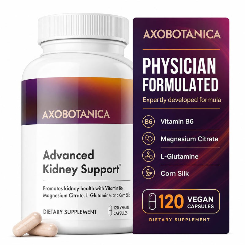 Kidney Cleanse Detox & Repair - Vitamin B6, Magnesium, L-Glutamine & Cornsilk - Kidney Support Supplement, Urinary Flow & Bladder Comfort - 120 Capsules (1 Bottle, 60 Servings)