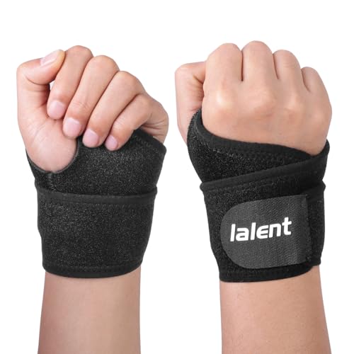 Carpal Tunnel Wrist Brace Adjustable Wrist Support Wrist Wraps for Pain Relief, Arthritis, Tendonitis, Fitness, Weightlifting, Compression Wrist Straps Fit for Men and Women (1 Pair) 1 Pair