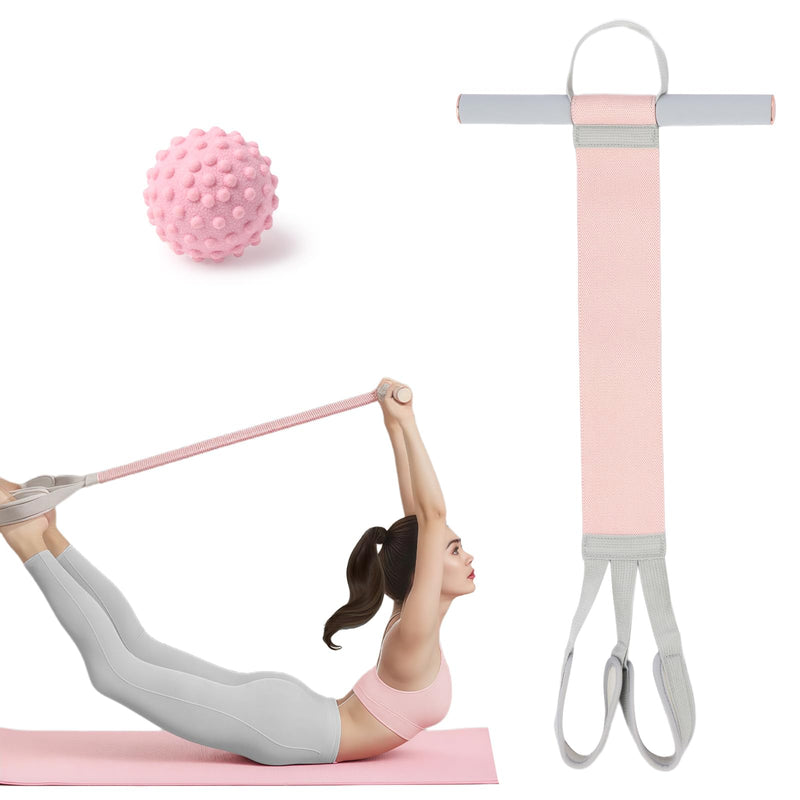 Resistance Bands with Handles,Yoga Pedal Workout Bands,Multifunction Pull Up Bands Sit-up Workout Equipment Home Gym for Arm/Abdomen/Waist/Leg Stretching Slimming Training Pink