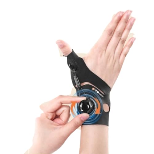 Thumb Brace with Quick-Adjust Knob for Arthritis Pain and Support, One-Hand Operation Ergonomic CMC Splint, Fits Trigger Thumb, Tendonitis & Daily Use, Small, Left Hand