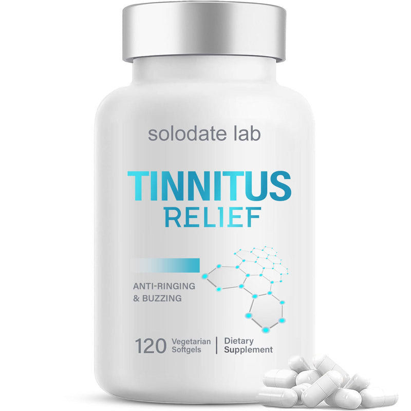 Tinnitus Relief for Ringing Ears, Tinnitus Relief Supplement with 1200MG Ear Nutrition to Reduce Ear Ringing, 120 Count 120 Count (Pack of 1)