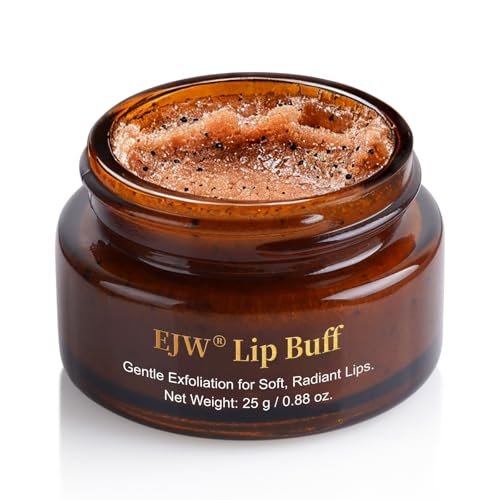 Triple-Action Lip Scrub - Brown Sugar, Coffee & Pearlite Exfoliator - Infused with Coconut & Botanical Oils for Nourishing Care of Dry, Cracked Lips - Vegan, Cruelty-Free 0.88 Ounce (Pack of 1)