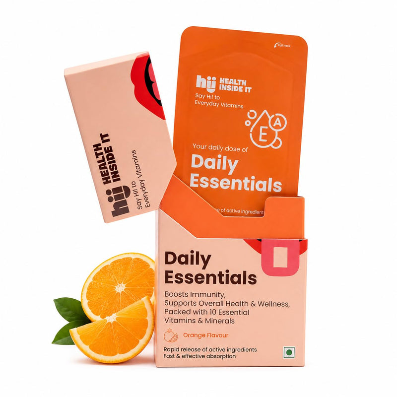 HII Health Inside ITDaily Essentials Fast-Dissolving Multivitamin Strips – Vitamin A, B12, D3 & Magnesium | Boosts Energy, Immunity & Brain Health | Vegan, Sugar-Free, No Water Needed – 25 Day Supply 25 Strips
