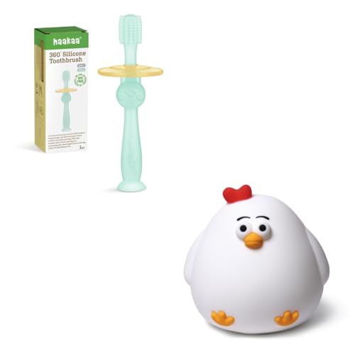 haakaa 360° Baby Toothbrush-Blue Baby Night Light