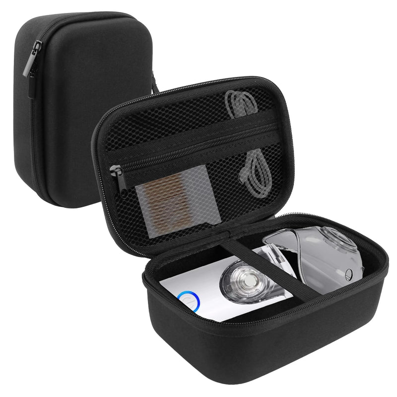 Carrying Case for Portable Handheld Inhaler Nebulizer Machine, Portable Nebulizer Hard Case for Travel, Asthma Inhaler Spacer Bag for Storage (Black) Black - BeesActive Australia
