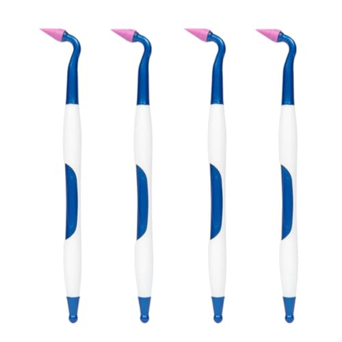 Gingival Stimulators 4 Pack - Dental Plaque Remover Tool, Gumline Brush, Gumline Dental Picks - Rubber Tip Stimulator, Latex-Free, Pack of 4