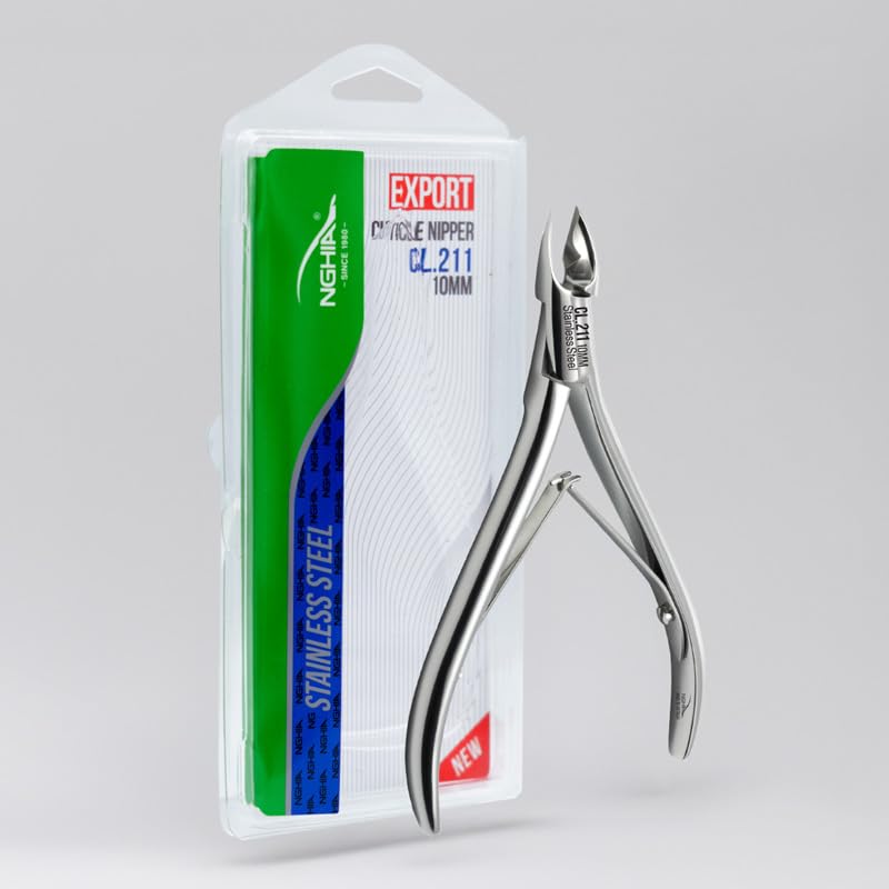 NGHIA Professional Cuticle Nipper CL-211 | Stainless Steel (7MM) | Salon Quality & Surgical Grade | Precision Cuticle Trimmer 7MM - BeesActive Australia