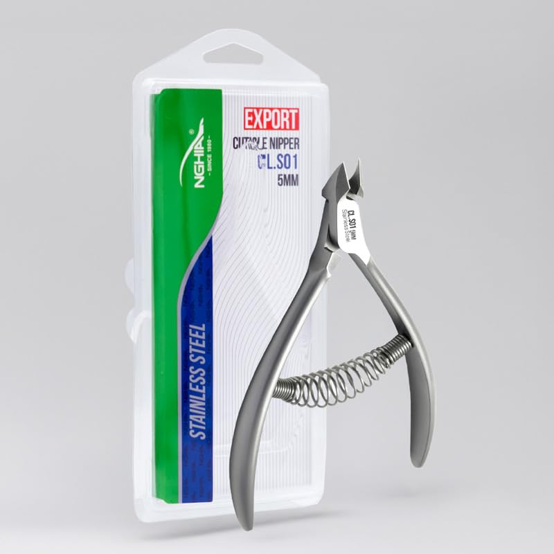 NGHIA Professional Cuticle Nipper CL-S01 | Stainless Steel| Salon Quality & Surgical Grade | Precision Cuticle Trimmer - BeesActive Australia