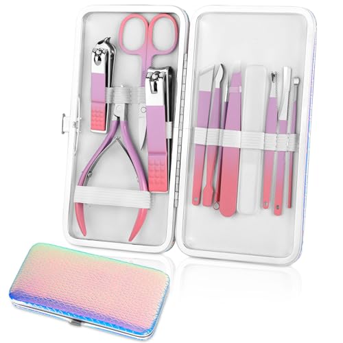 Aceoce Professional Manicure Pedicure Set Nail Clippers Kit Gifts for Women