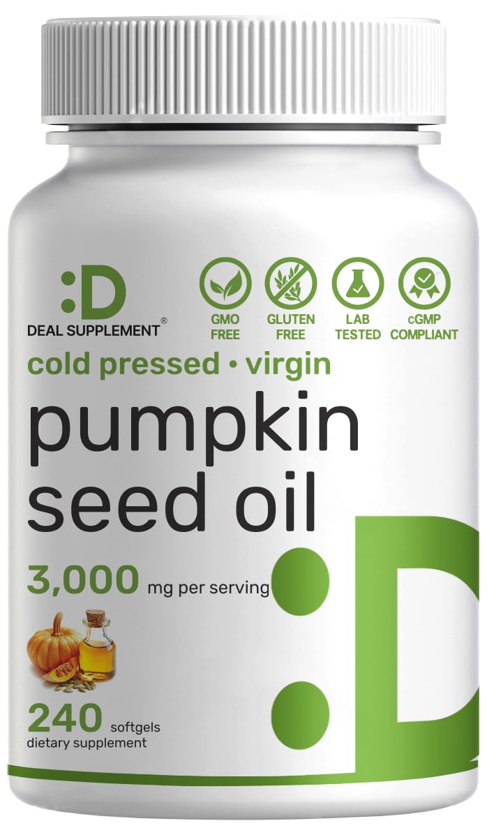 Pumpkin Seed Oil 3,000mg with Saw Palmetto, 240 Softgels ‚Äì Cold Pressed Extract with Virgin Oil ‚Äì Supports Prostate Health & Normal Urinary Frequency ‚Äì DHT Blocker for Hair Growth ‚Äì Non-GMO - BeesActive Australia