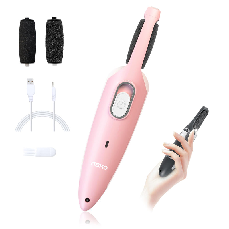 Electric Callus Removers for Feet, Slim Portable ShineRoller, Rechargeable Compact Portable Electronic Foot File Pedicure Kits, Dry Skin for Smoother, Foot Care for Dead Skin Ideal Gift (Pink) Pink - BeesActive Australia