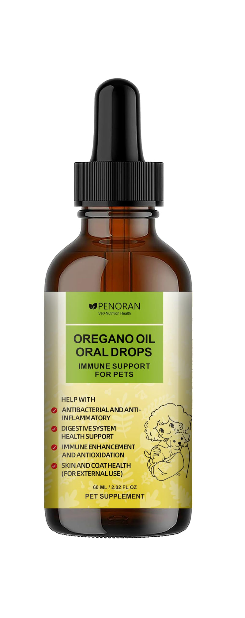 Natural Oregano Oil for Dogs, Flea & Tick Control | Allergy & Itch Relief | Fungal/Eczema Relief | | Immune Support | Digestive Relief | Antioxidant | Oral Care | Wound Disinfection