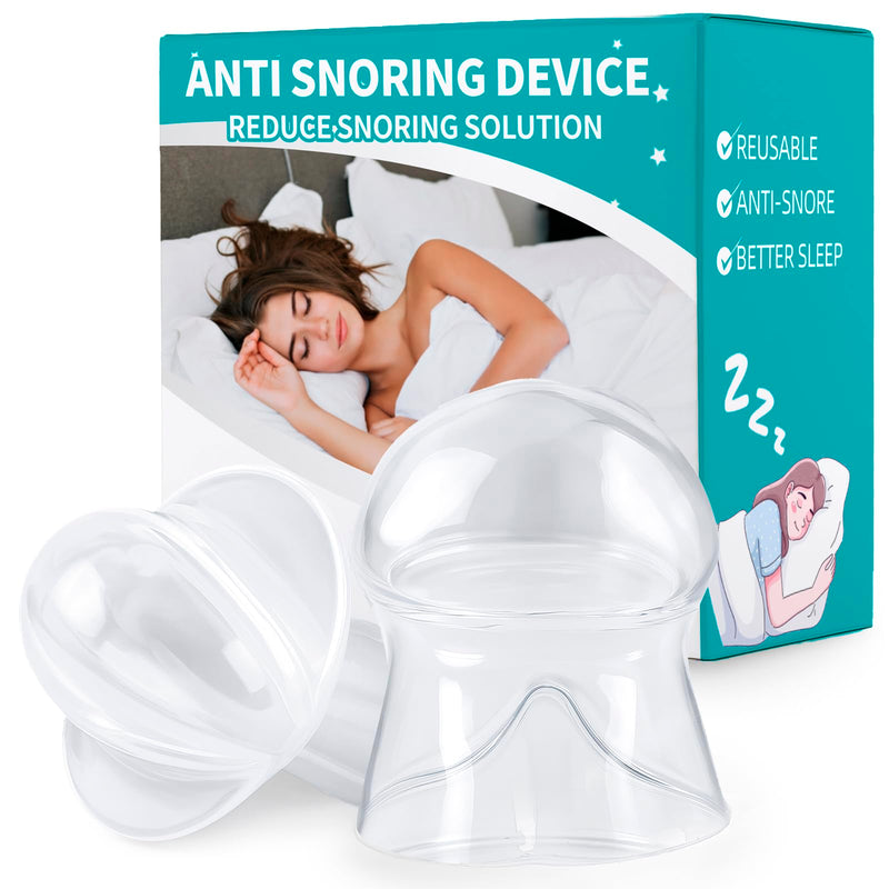 Snoring Solution, Tongue Retaining Snore Devices Stopper - Anti Snoring Devices Mouthpiece Mouth Guard for Men and Women - RS10 White Large - BeesActive Australia