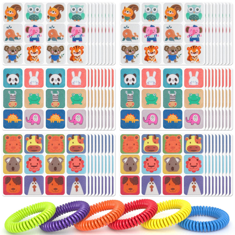 360 Pack Mosquito Repellent Stickers for Kids, with 6 Pack Mosquito Repellent Bracelets, Bug Repellent Stickers Natural DEET - Free, Plant Ingredients, Mosquito Patches for Outdoor Camping 1 Count (Pack of 360) - BeesActive Australia
