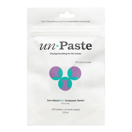 Unpaste Fluoride Toothpaste Tablets, Mint, 250ct